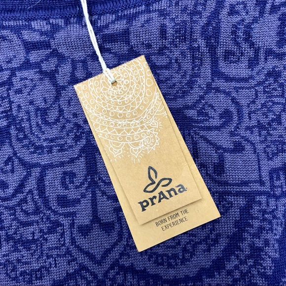 NWT prAna Coco Hooded Sweater Dress Purple Sz M - Picture 7 of 14